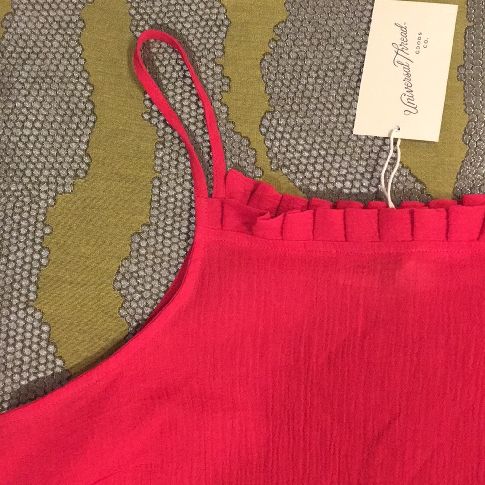 Red Tank Too with Ruffles - Picture 3 of 5